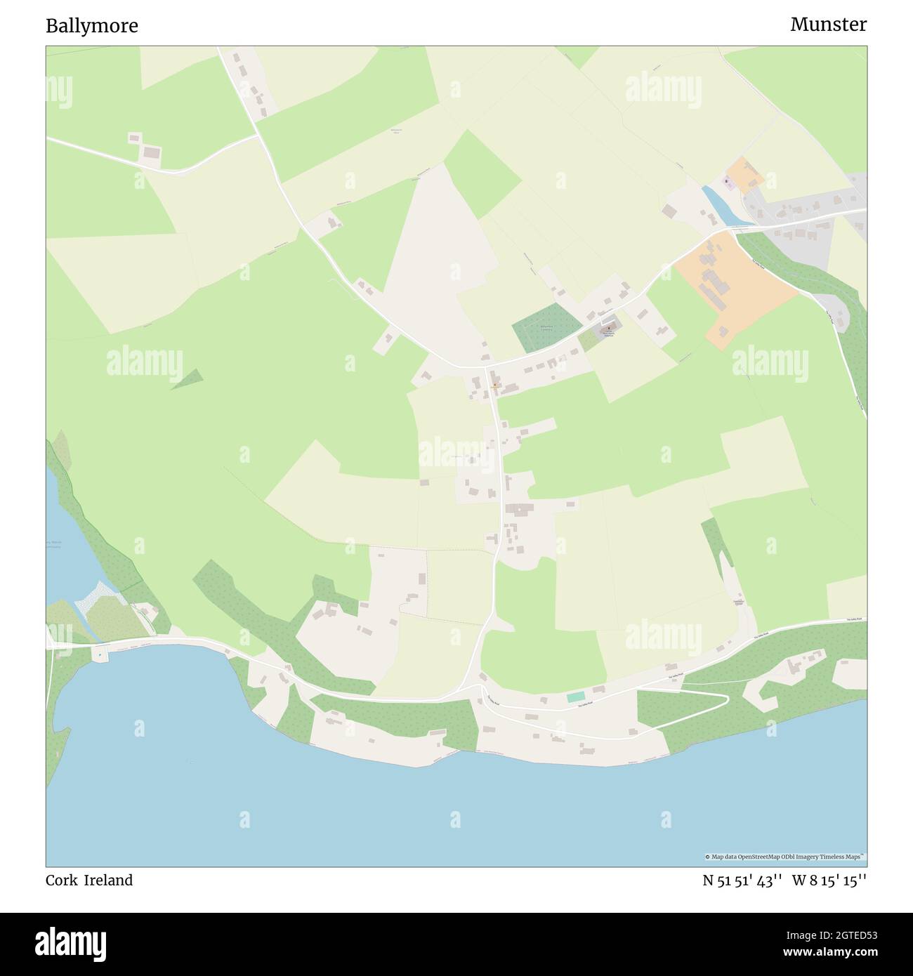 Ballymore, Cork, Ireland, Munster, N 51 51' 43'', W 8 15' 15'', map