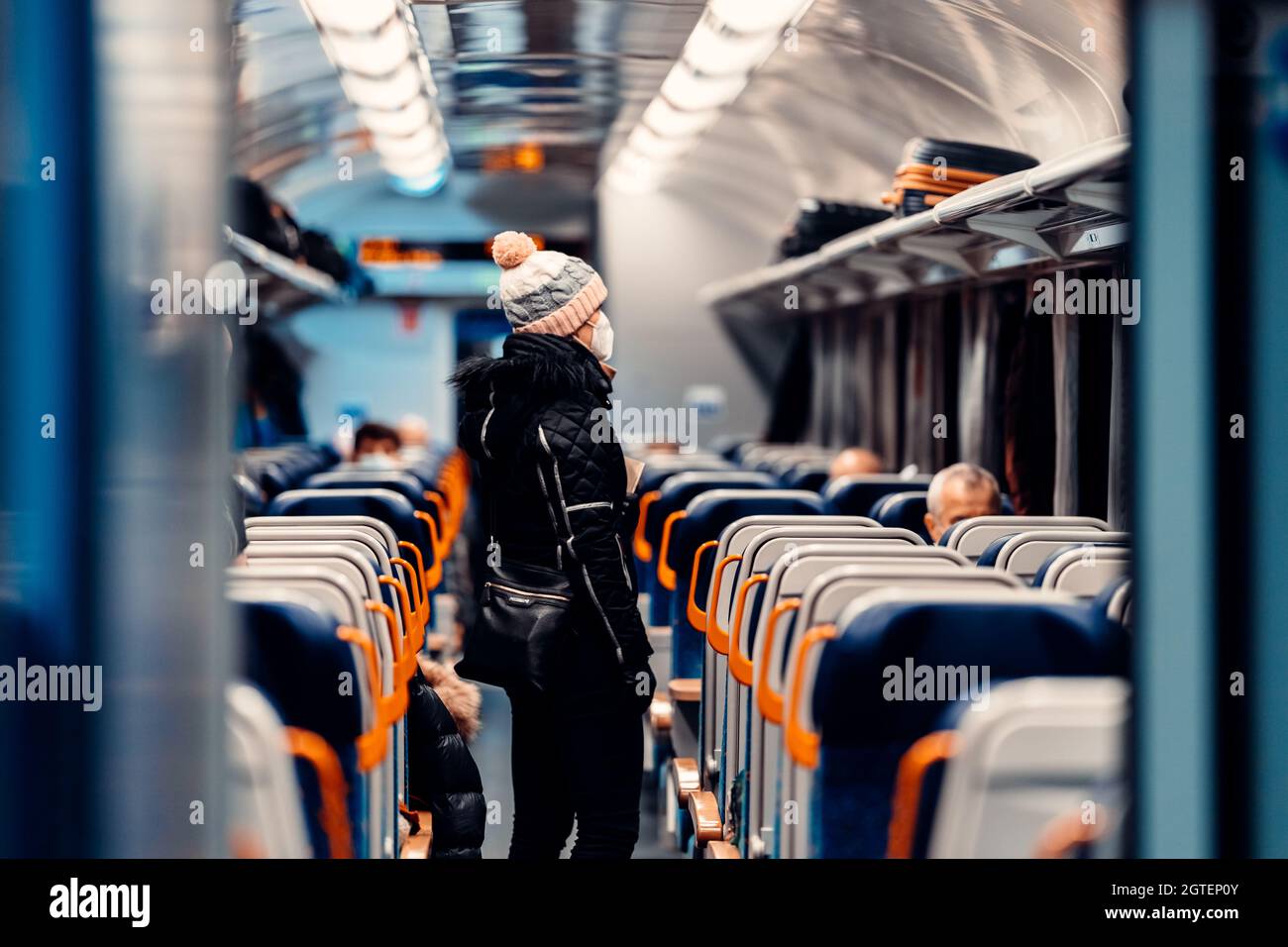 Woman knit train hi-res stock photography and images - Alamy
