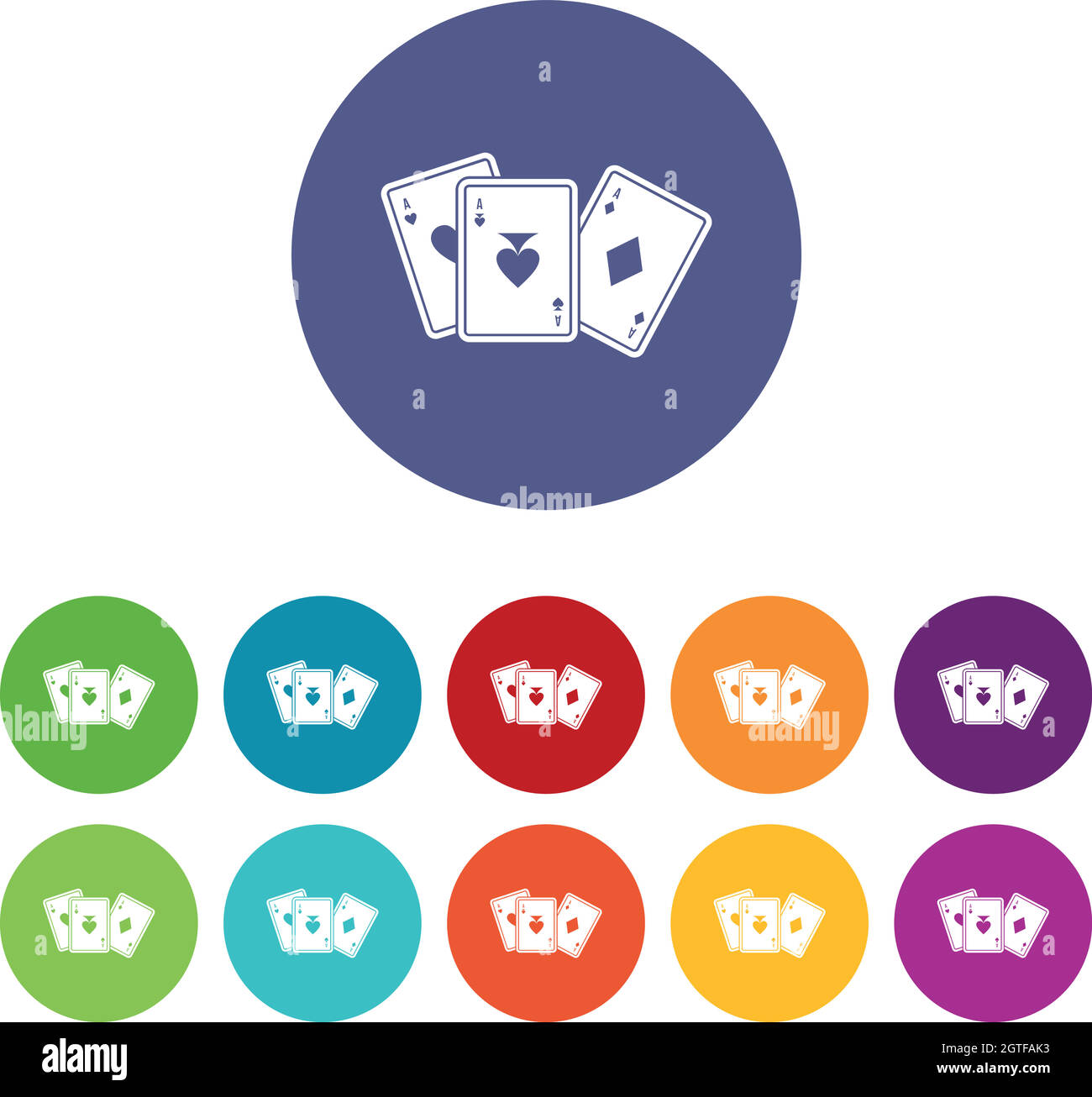Playing cards set icons Stock Vector Image & Art Alamy