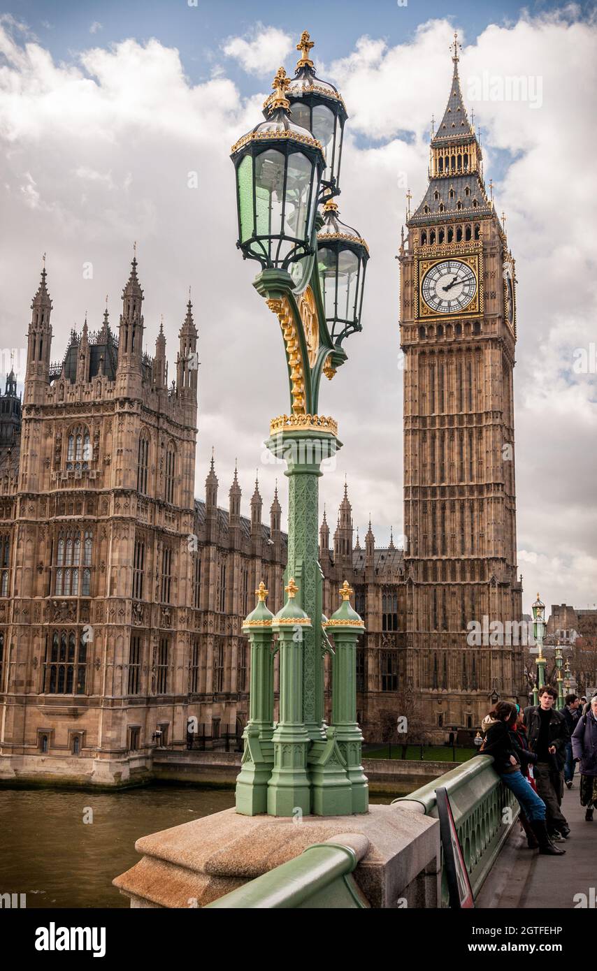 Westminster Clock Tower and Houses of Parliament from Westminster