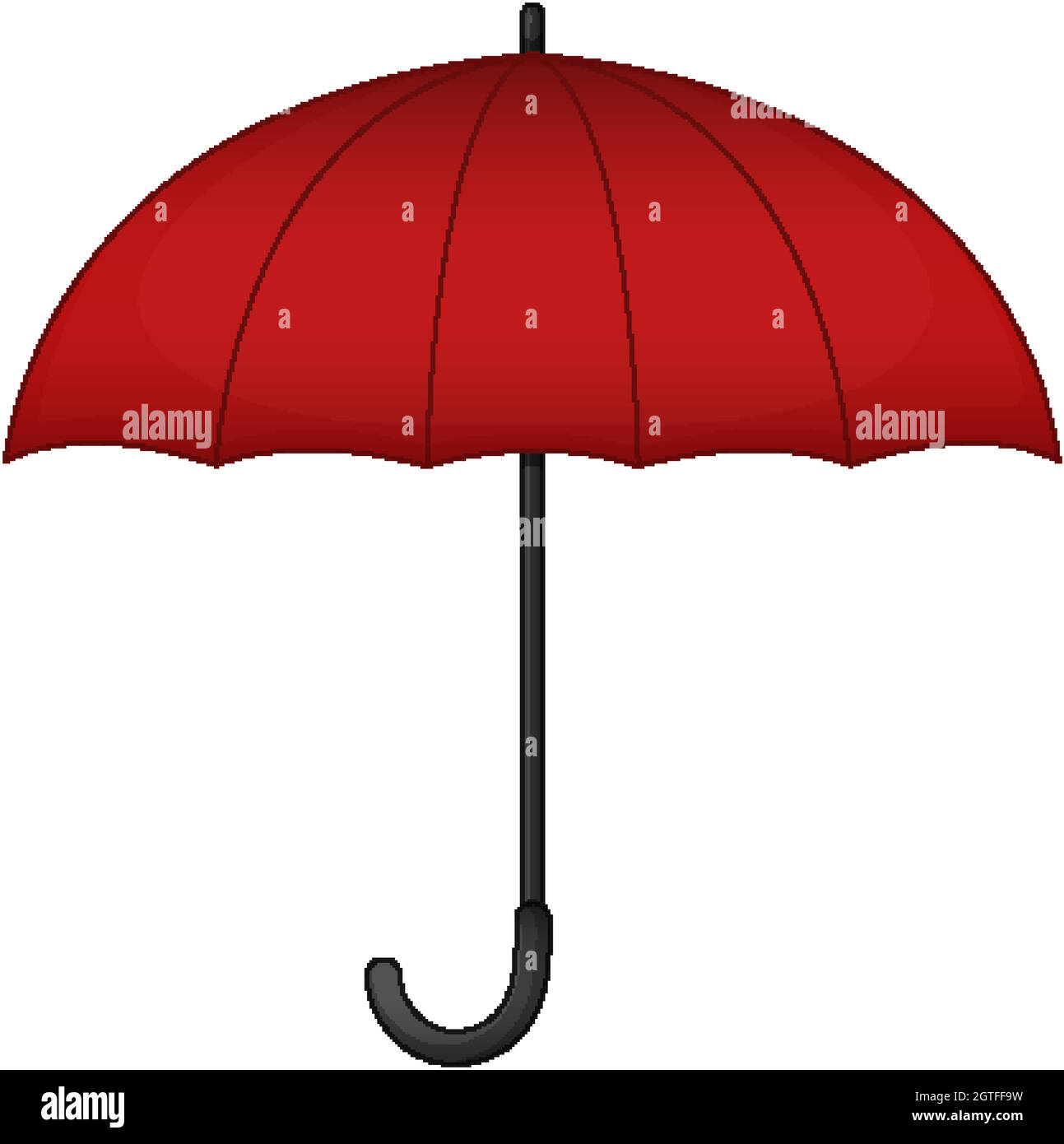 Red umbrella on white background Stock Vector Image & Art Alamy