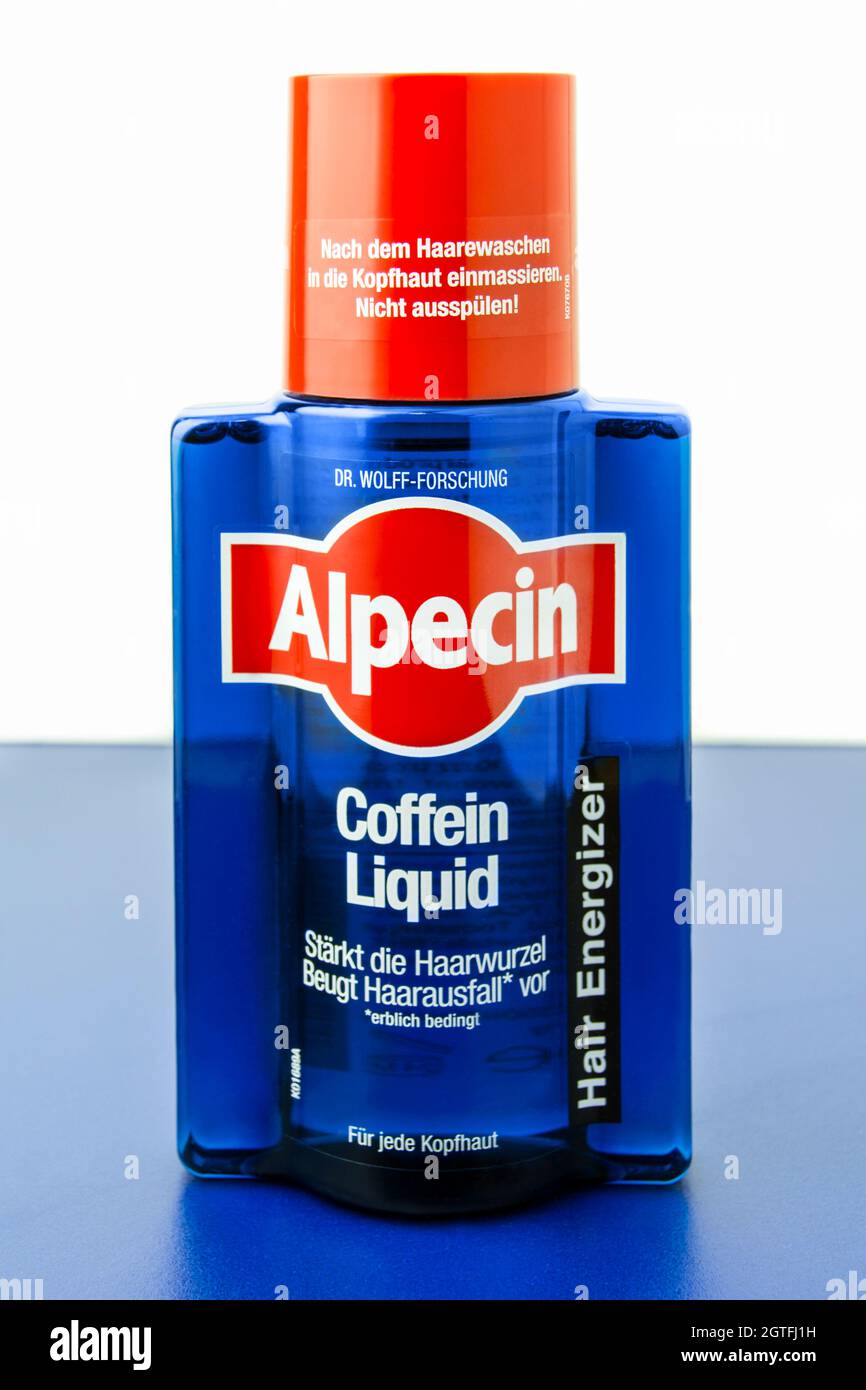 Hamburg, Germany - August 22 2021: Alpecin Coffein Liquid Hair Energizer  Stock Photo - Alamy