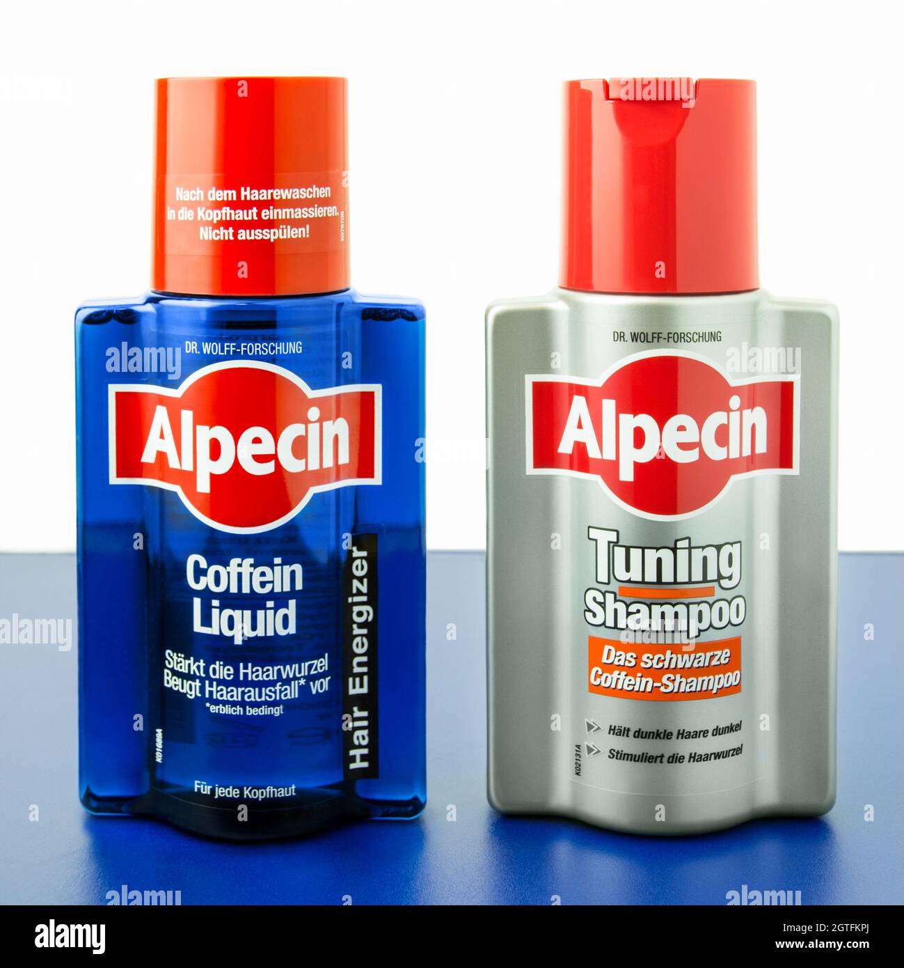 Hamburg, Germany - August 22 2021: Alpecin Coffein Liquid Hair Energizer  und Tuning Shampoo Stock Photo - Alamy