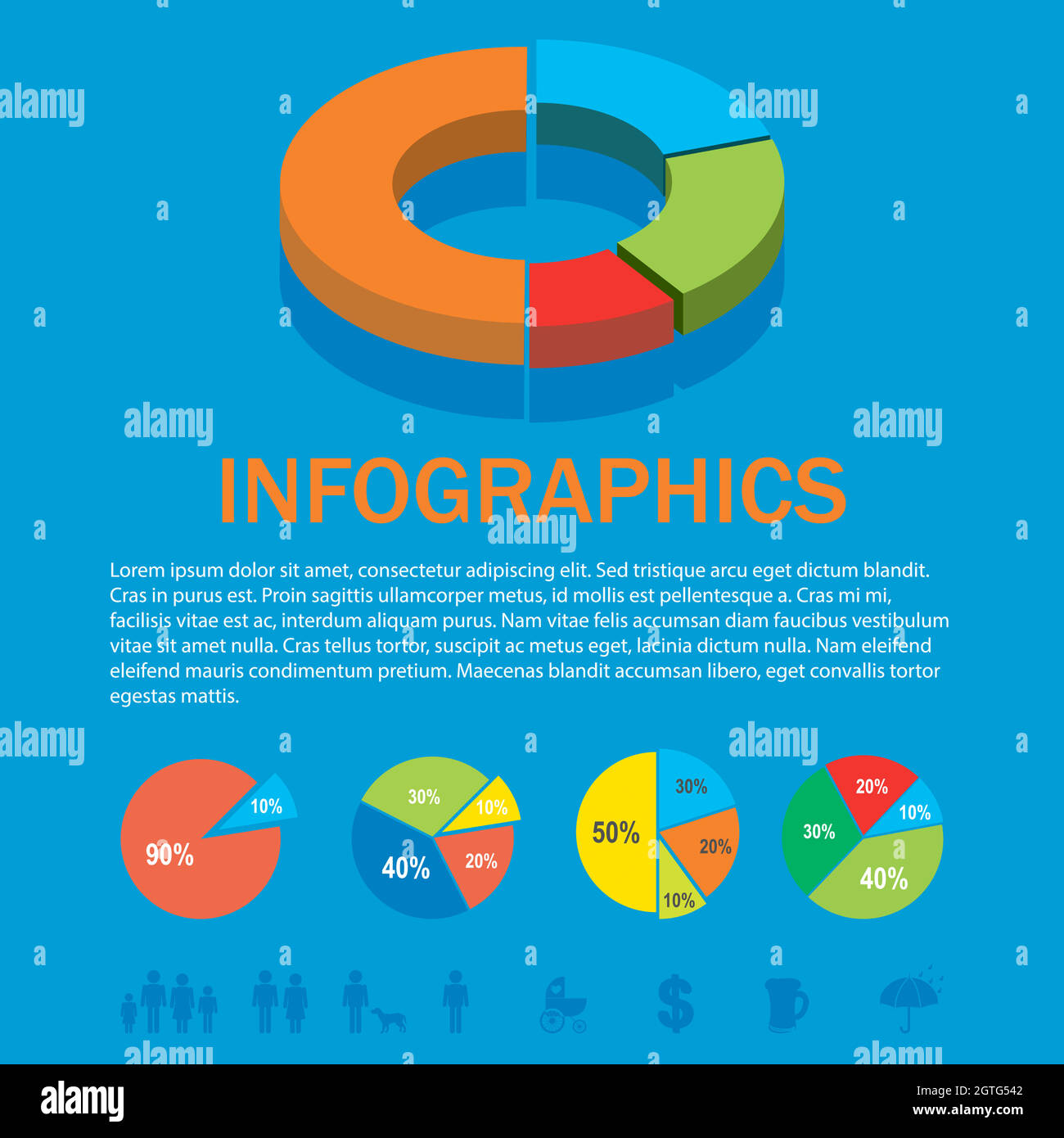 An infochart Stock Vector