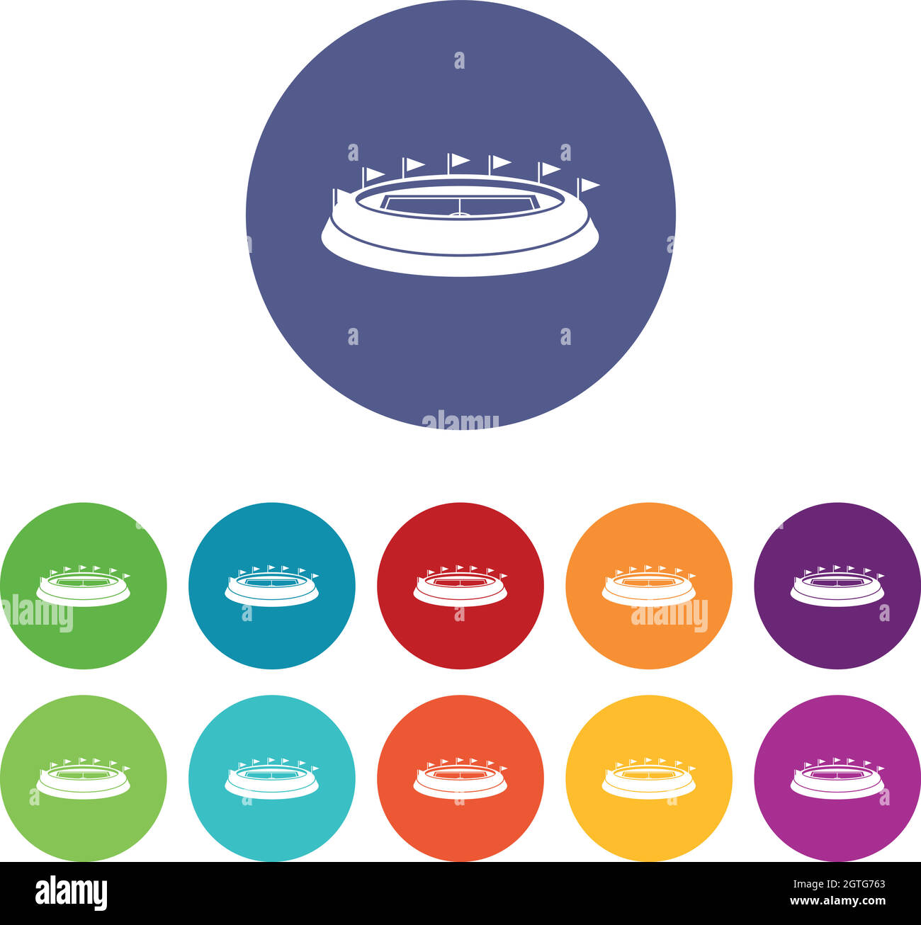 Stadium set icons Stock Vector Image & Art - Alamy