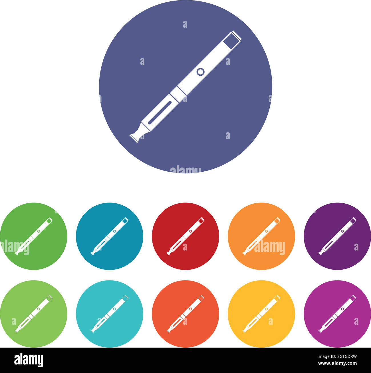 Electronic cigarette set icons Stock Vector Image & Art - Alamy