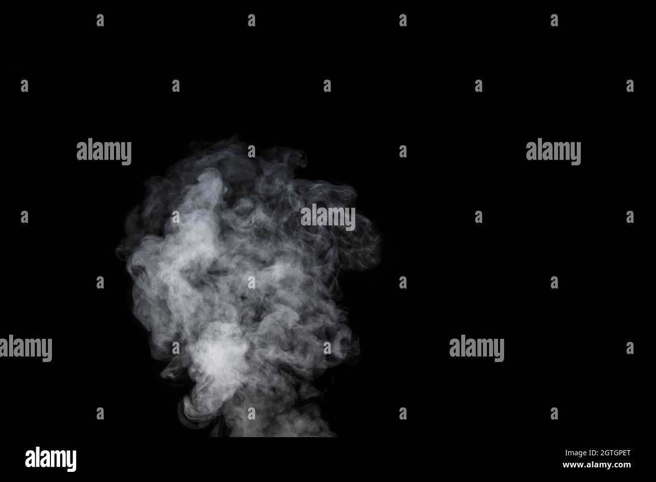 A white fumes, smoke on a black background to add to your pictures