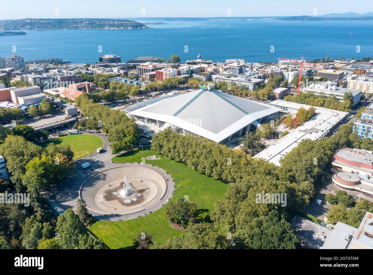 Climate Pledge Arena, Civic Center, Seattle, Washington, USA Stock Photo
