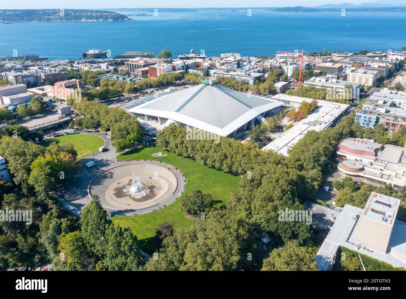 Climate Pledge Arena, Civic Center, Seattle, Washington, USA Stock Photo