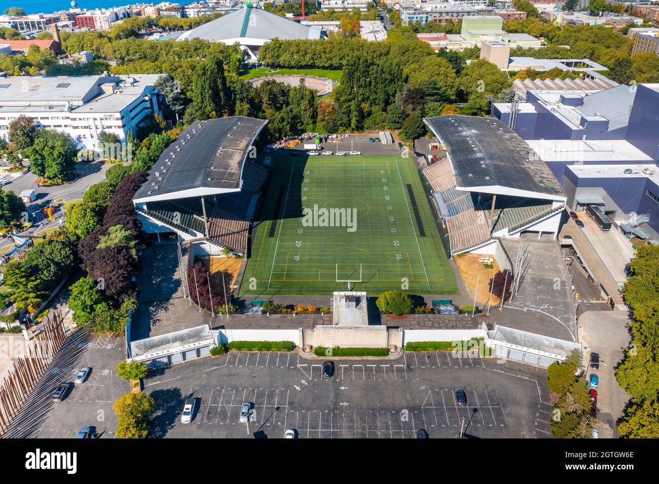 Memorial Stadium, Seattle, Washington, USA Stock Photo