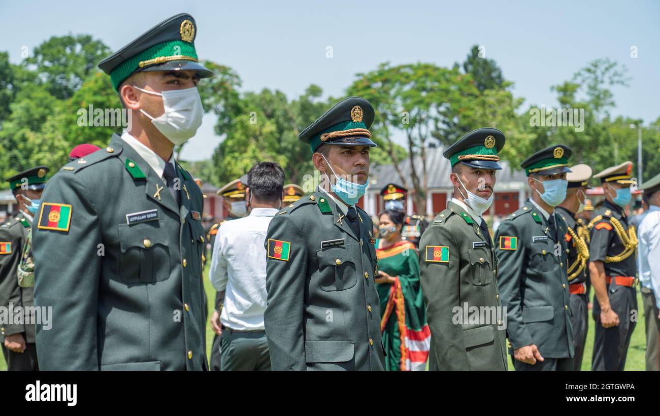 Afghanistan army officer passing out parade at Indian Military Academy IMA.  Stock Photo