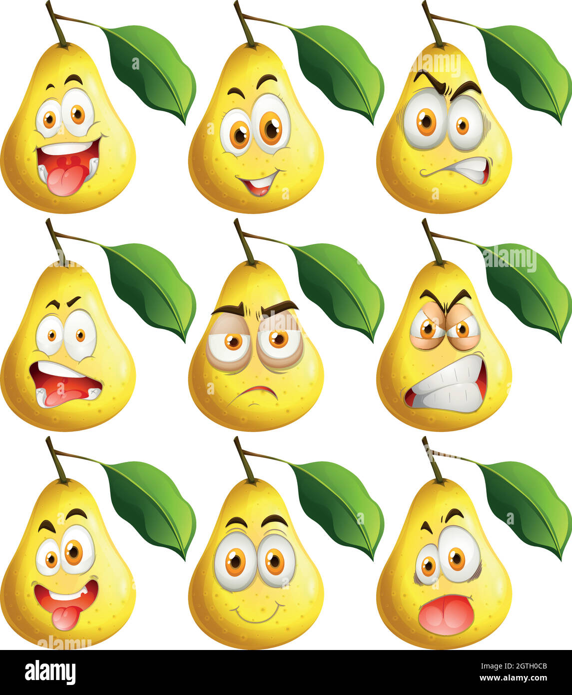 Facial expressions emotions feelings Stock Vector Images - Alamy