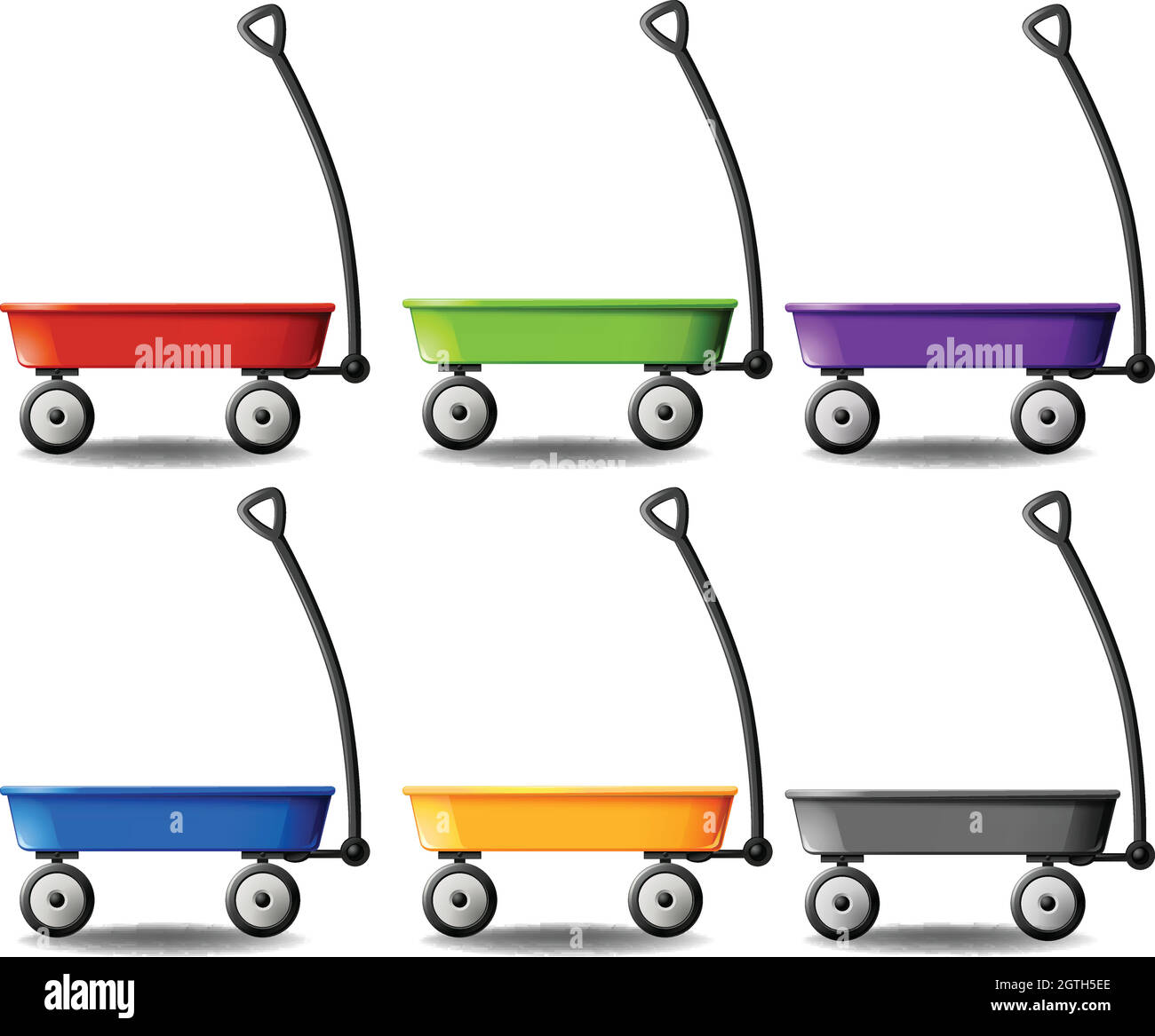 Wagons in different colors Stock Vector Image & Art Alamy
