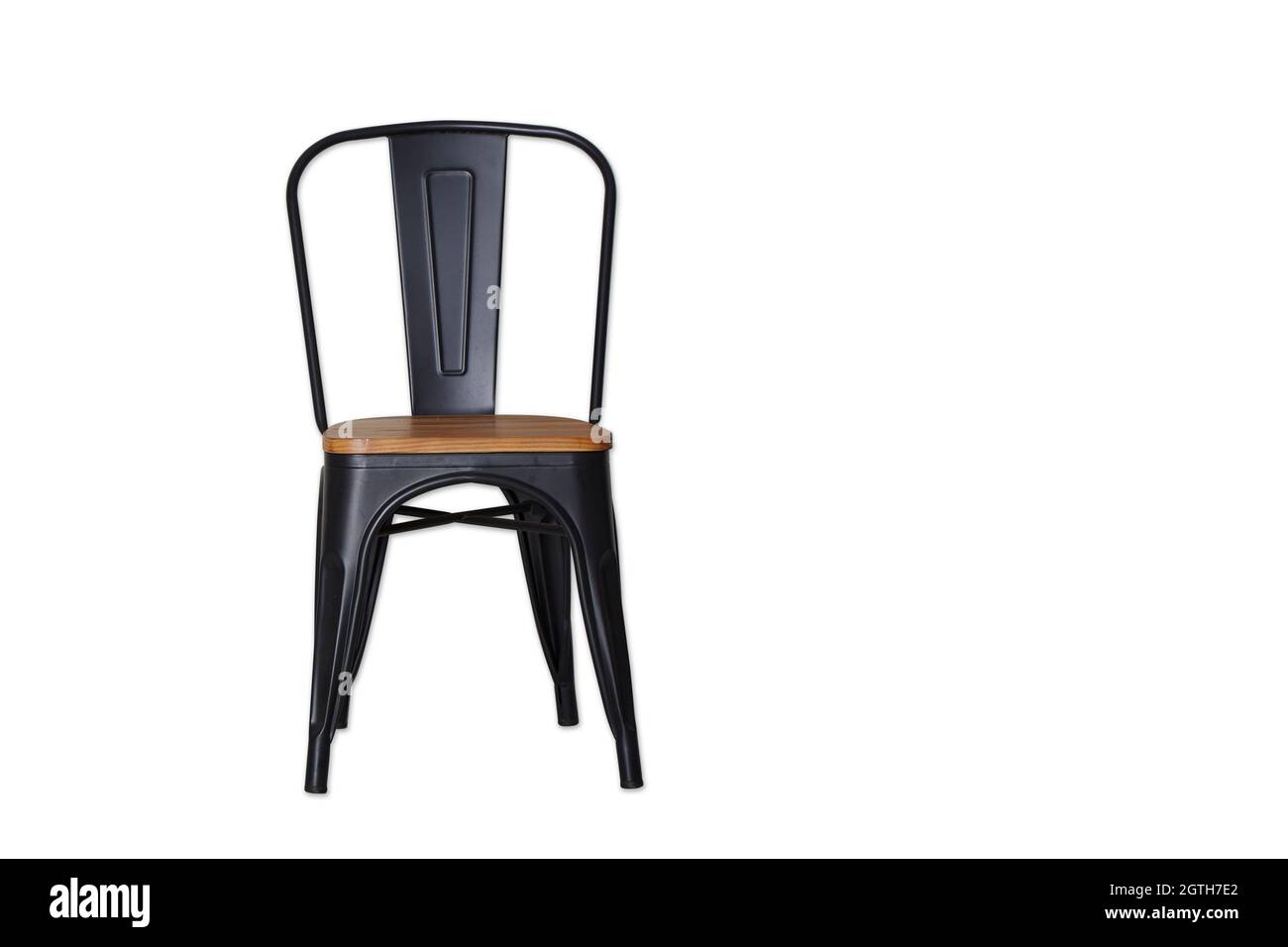 Empty Chair Against White Background Stock Photo Alamy