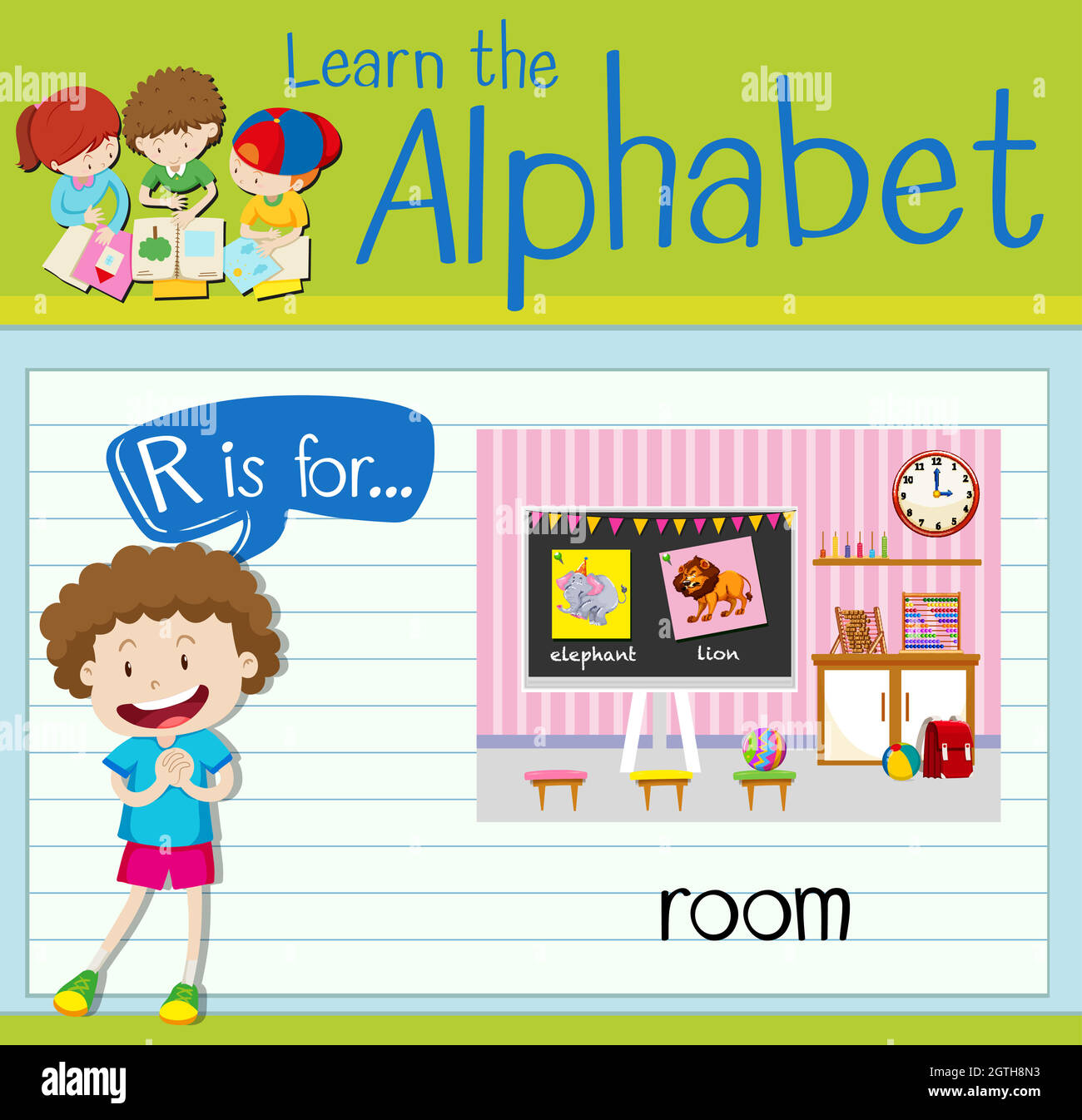 Flashcard letter R is for room Stock Vector Image & Art - Alamy