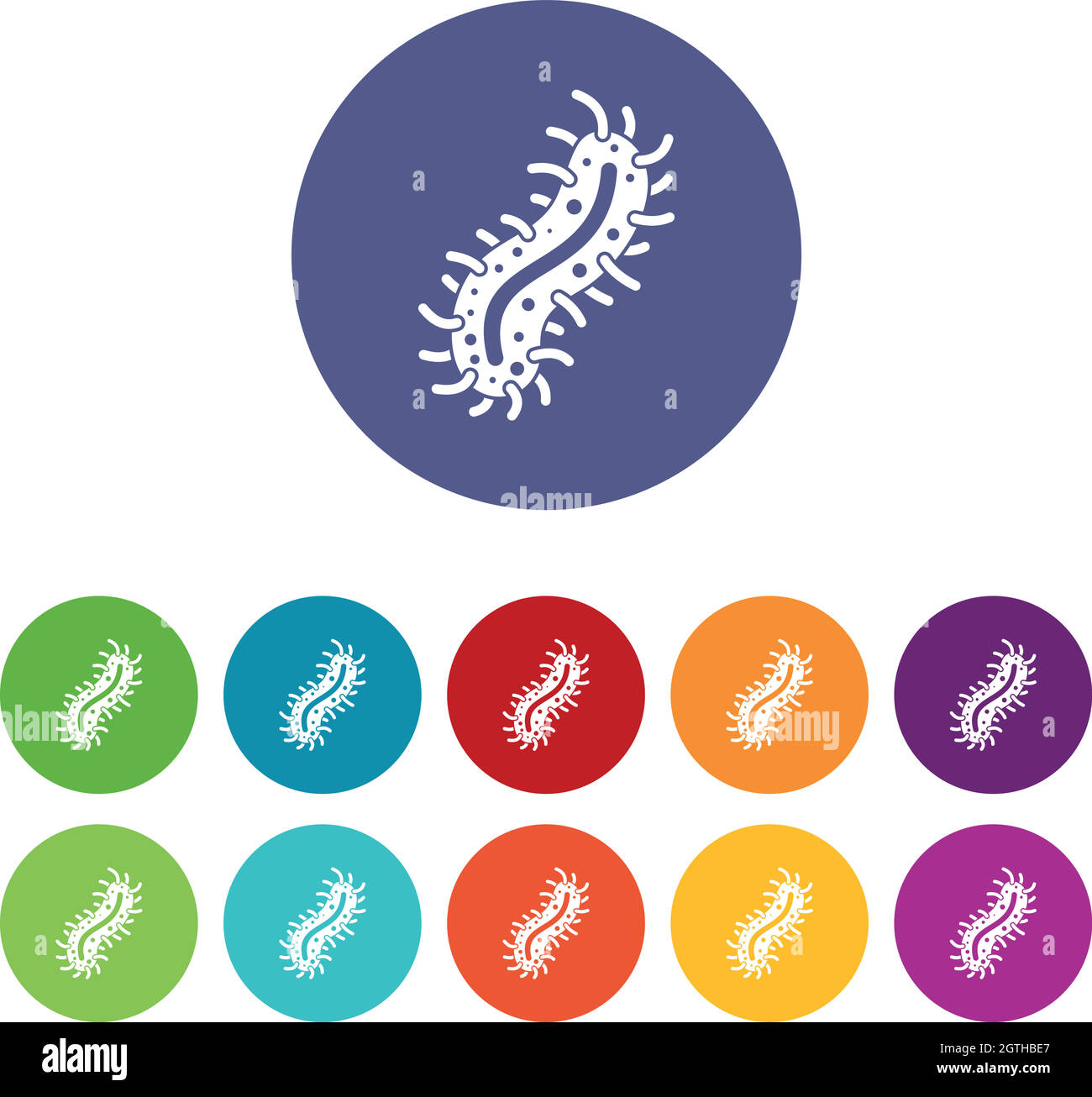 Cell of dangerous virus set icons Stock Vector Image & Art - Alamy