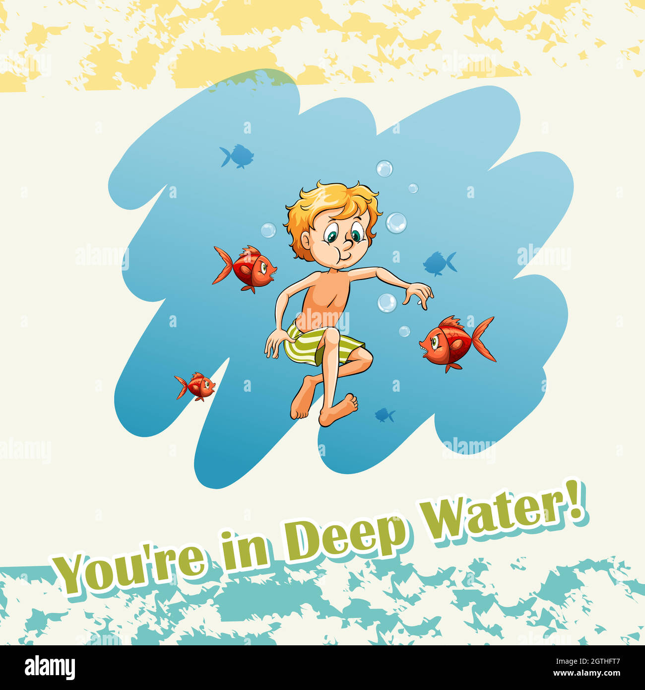 You are in deep water Stock Vector Image & Art Alamy
