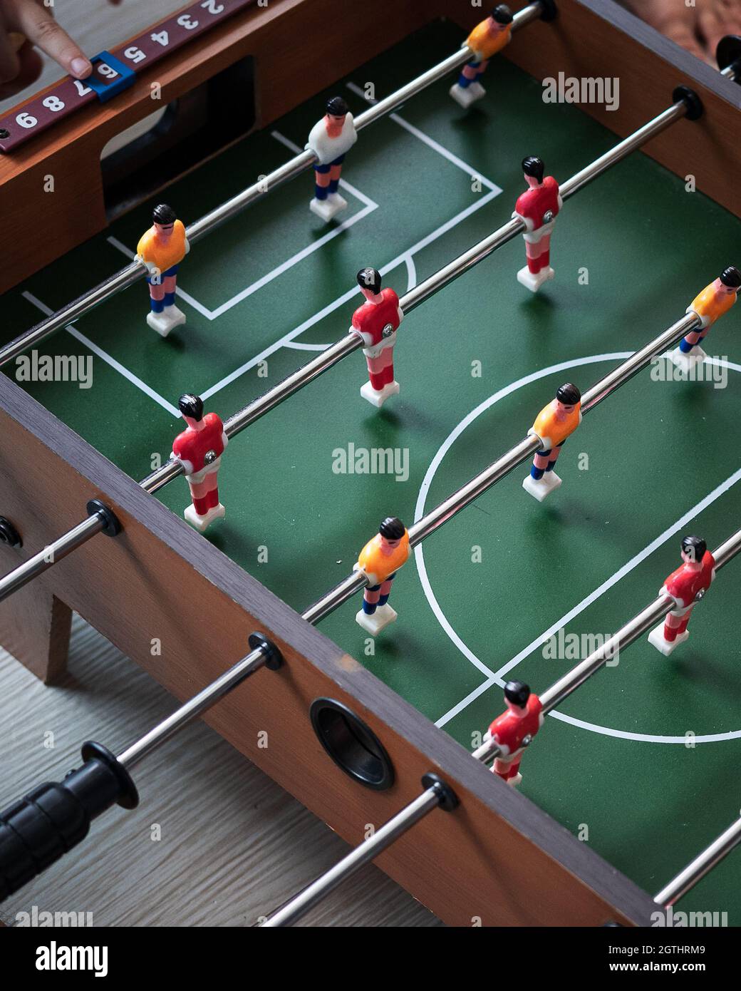 Foosball Table Soccer, Sport Team Football Game Stock Photo - Alamy