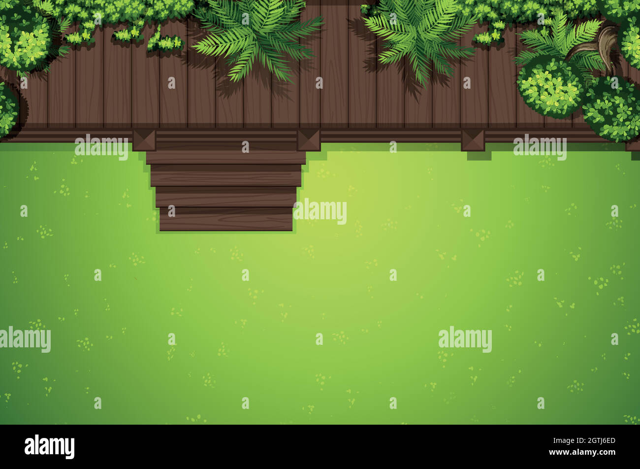 Aerial view of backyard Stock Vector Image & Art Alamy