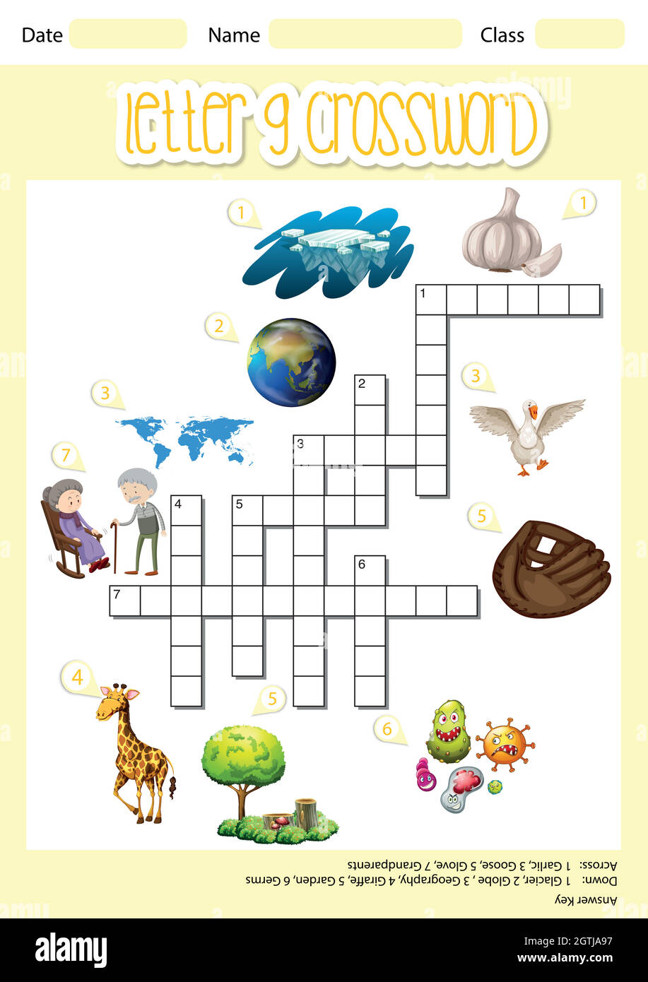 Letter crossword concept Stock Vector Images Alamy