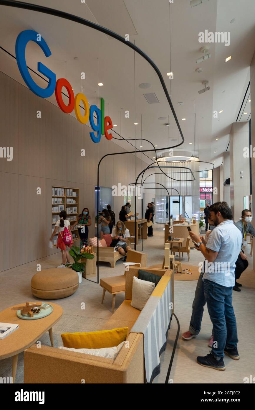 Google store in Chelsea Manhattan NYC Stock Photo Alamy