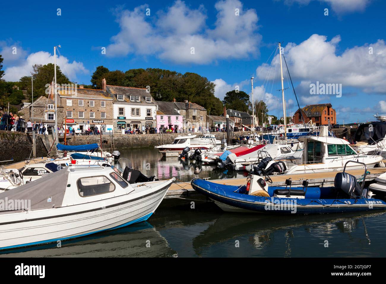 The harbour in Padstow, Cornwall, England, U.K. Stock Photo