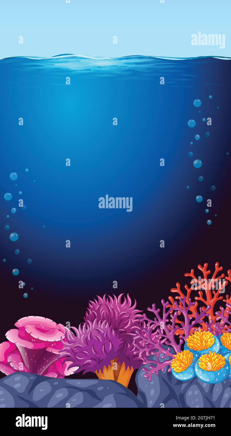 An beautiful underwater template Stock Vector Image &amp; Art - Alamy