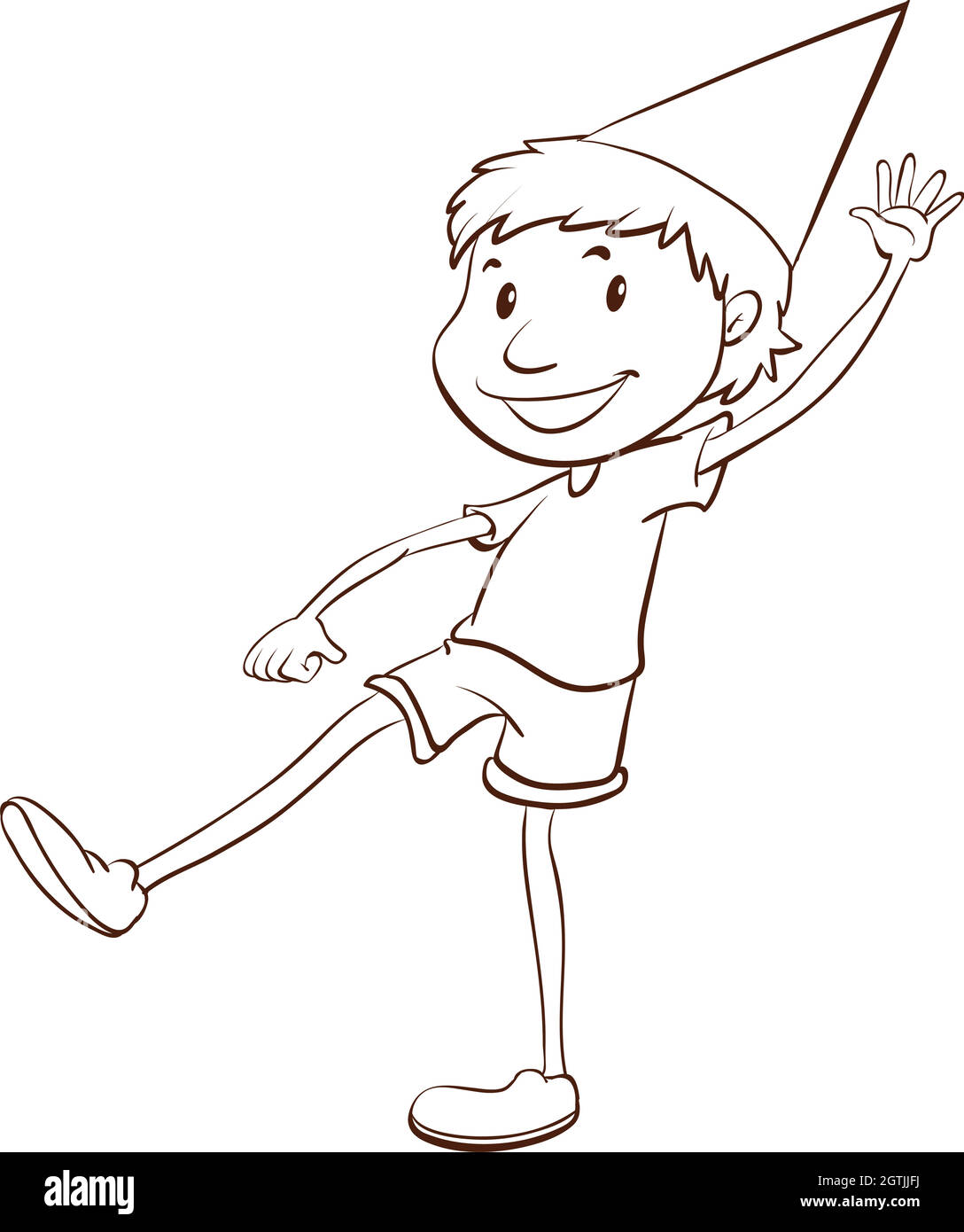 A happy boy Stock Vector Image & Art - Alamy