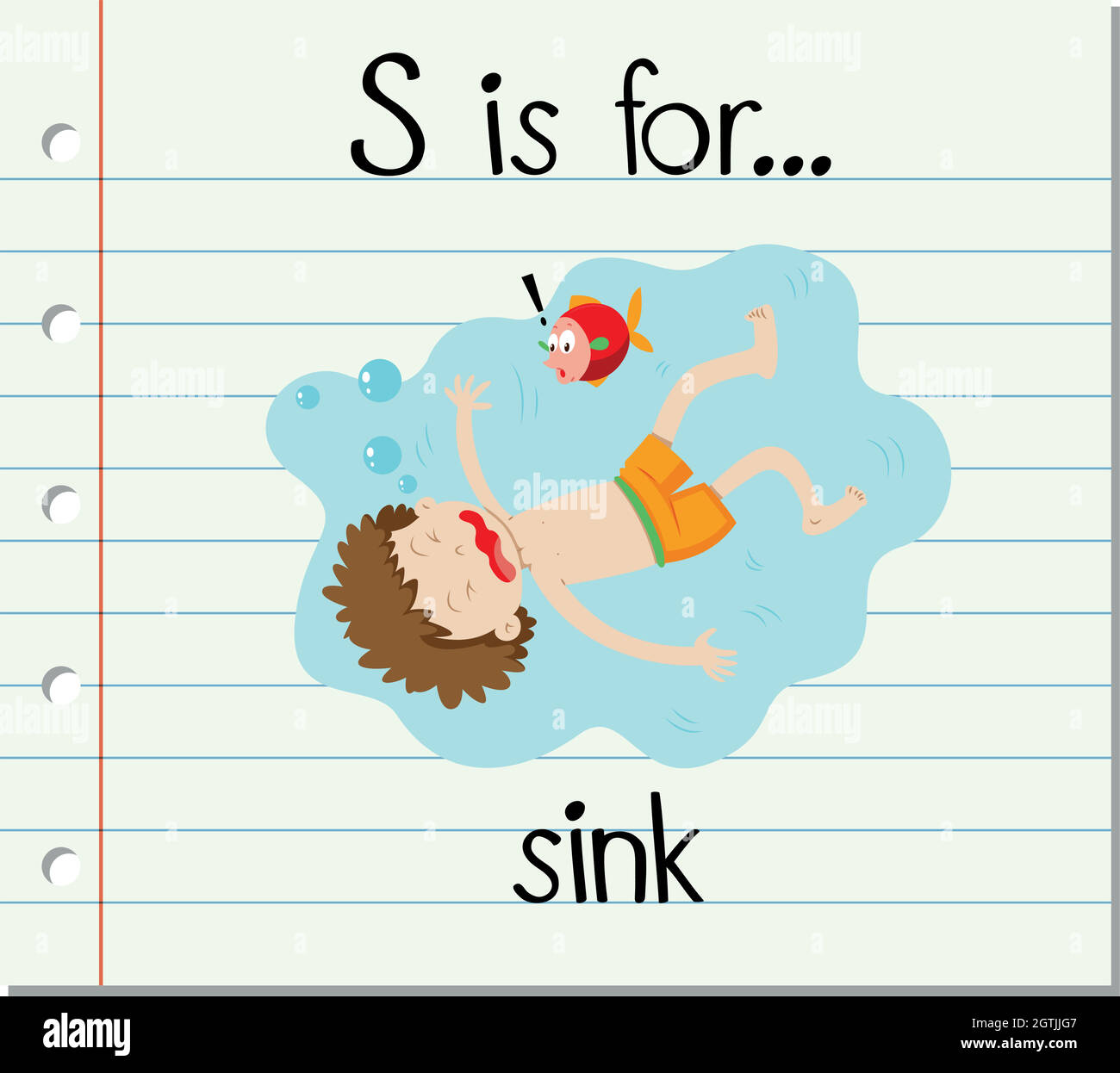 Flashcard letter S is for sink Stock Vector Image & Art - Alamy