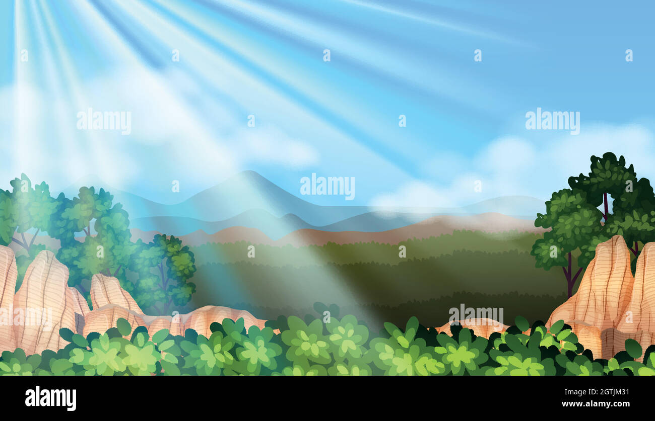 Sunlight environment Stock Vector Images - Alamy
