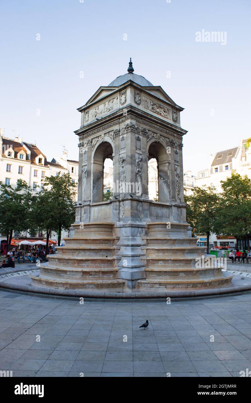 Fountain of the Innocents, Paris Stock Photo