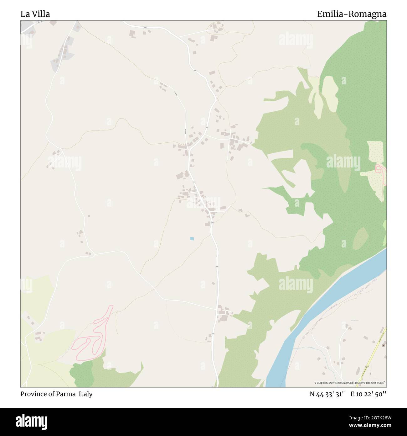 La Villa Province Of Parma Italy Emilia Romagna N 44 33 31 E 10 22 50 Map Timeless Map Published In 21 Travelers Explorers And Adventurers Like Florence Nightingale David Livingstone Ernest Shackleton