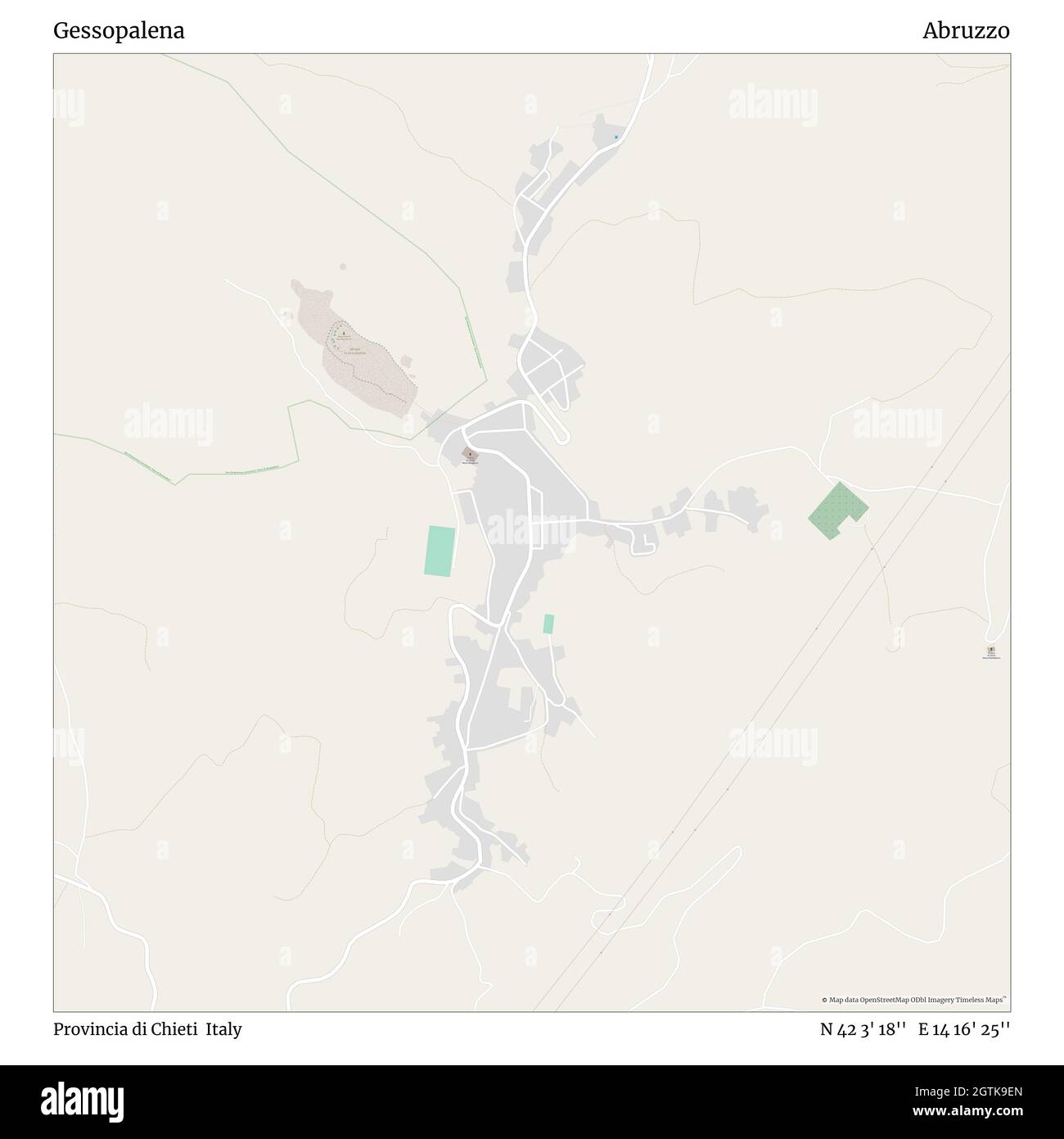 Gessopalena, Provincia di Chieti, Italy, Abruzzo, N 42 3' 18'', E 14 16'  25'', map, Timeless Map published in 2021. Travelers, explorers and  adventurers like Florence Nightingale, David Livingstone, Ernest  Shackleton, Lewis