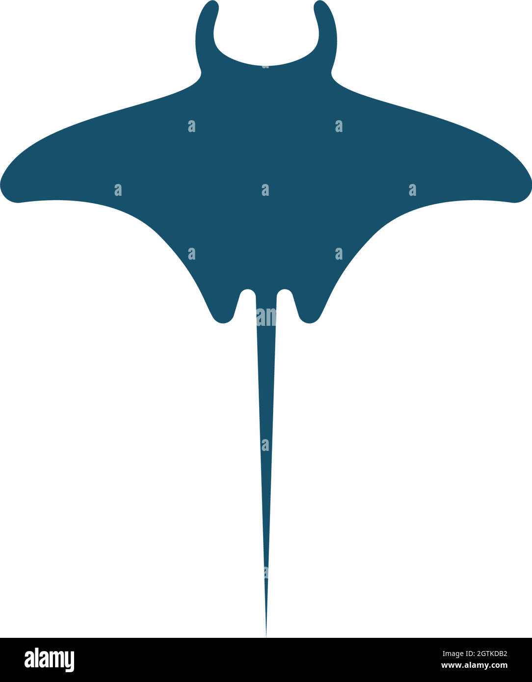 Stingray icon logo design concept template illustrtation Stock Vector