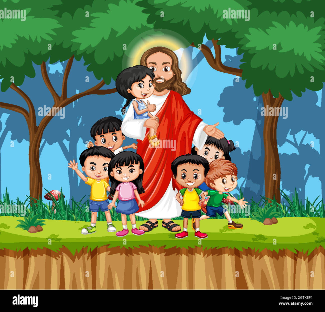 Jesus With Children Clipart