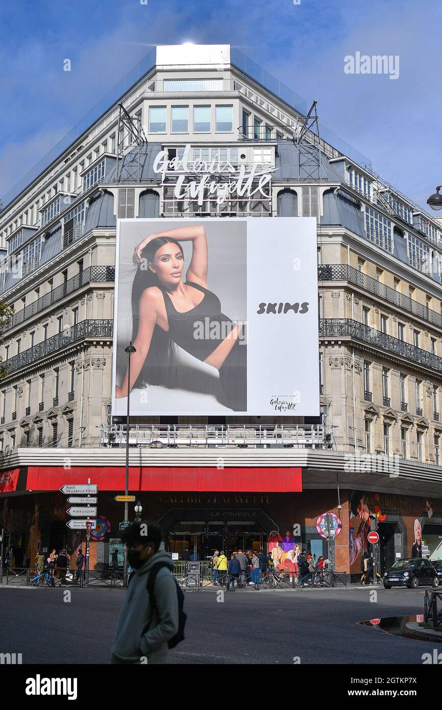 SKIMS in Paris. We are so excited to announce that our first ever European  pop-up at @GaleriesLafayette Haussmann is now open! Shop your