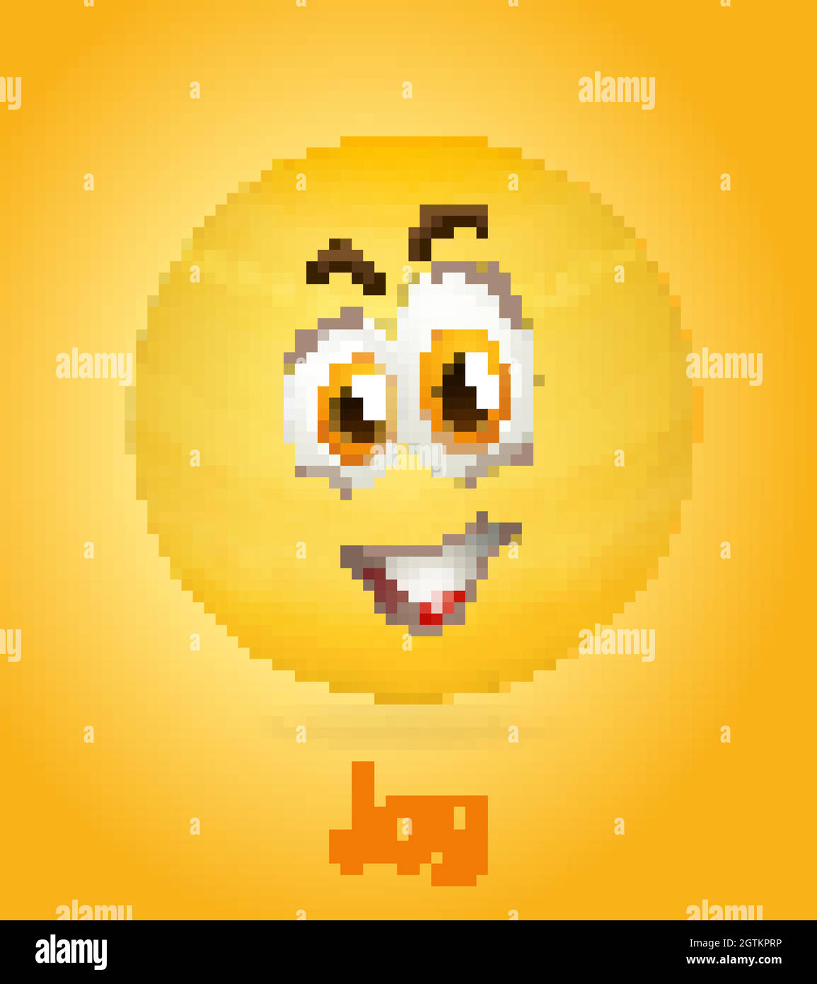 Joy emotional yellow face with tired text on yellow background Stock Vector