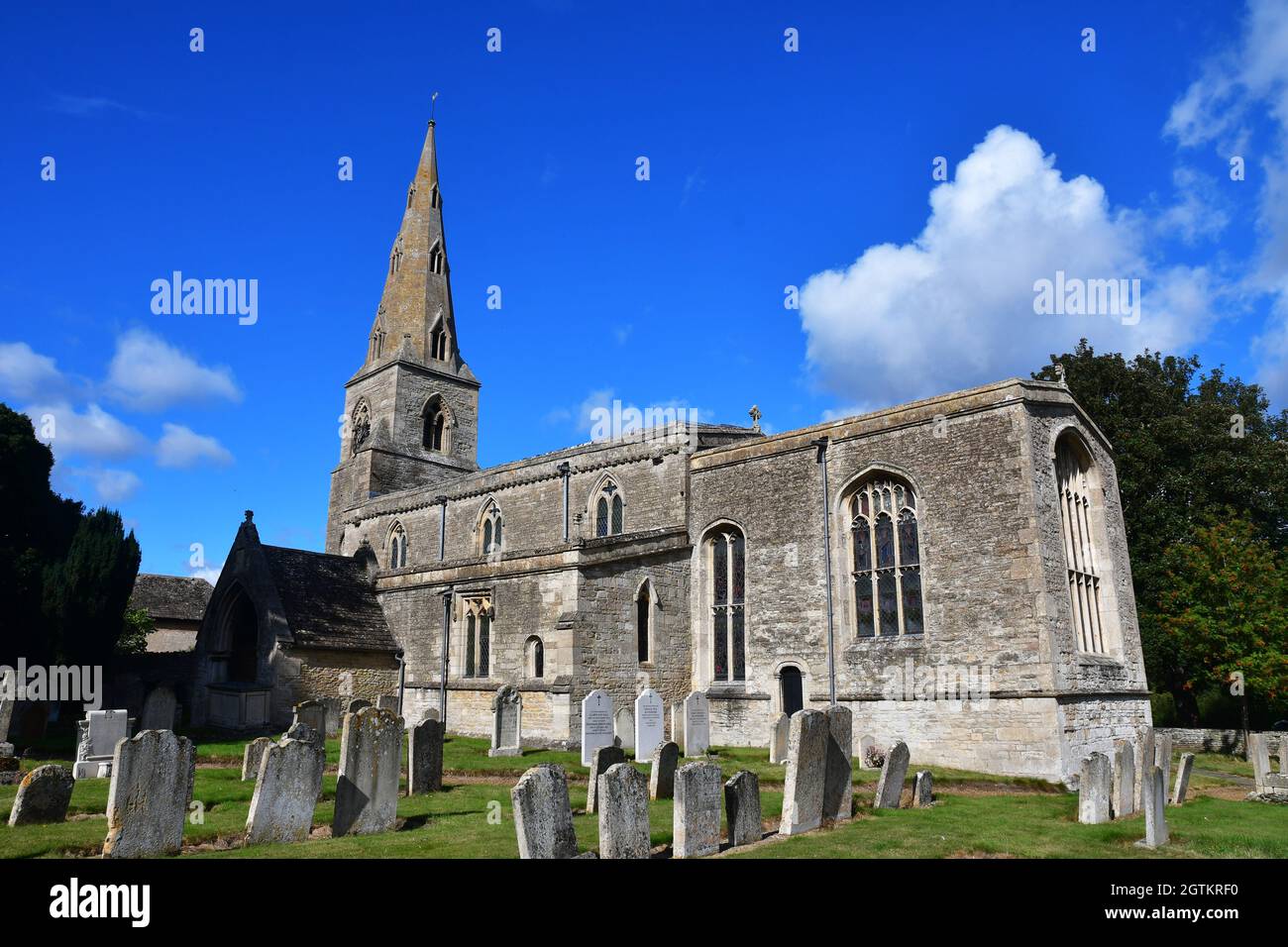 St Andrew's Church, Barnwell, Northamptonshire, UK Stock Photo Alamy
