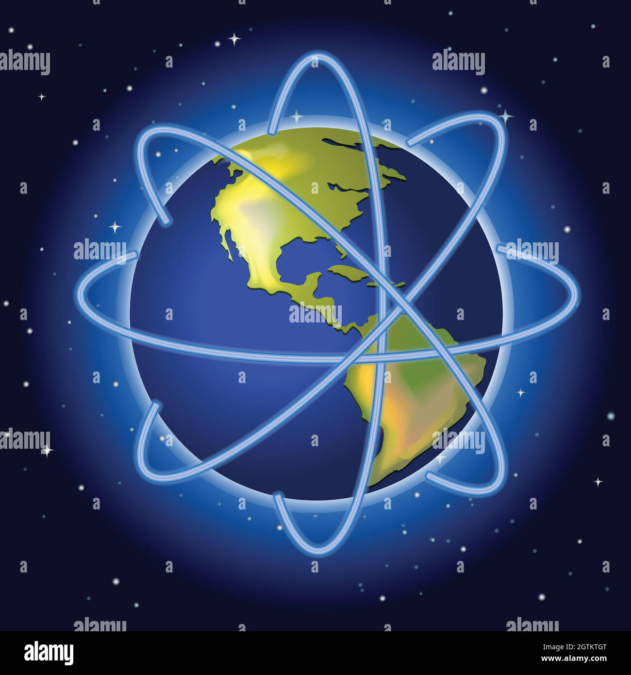 A planet in the outerspace Stock Vector Image & Art - Alamy