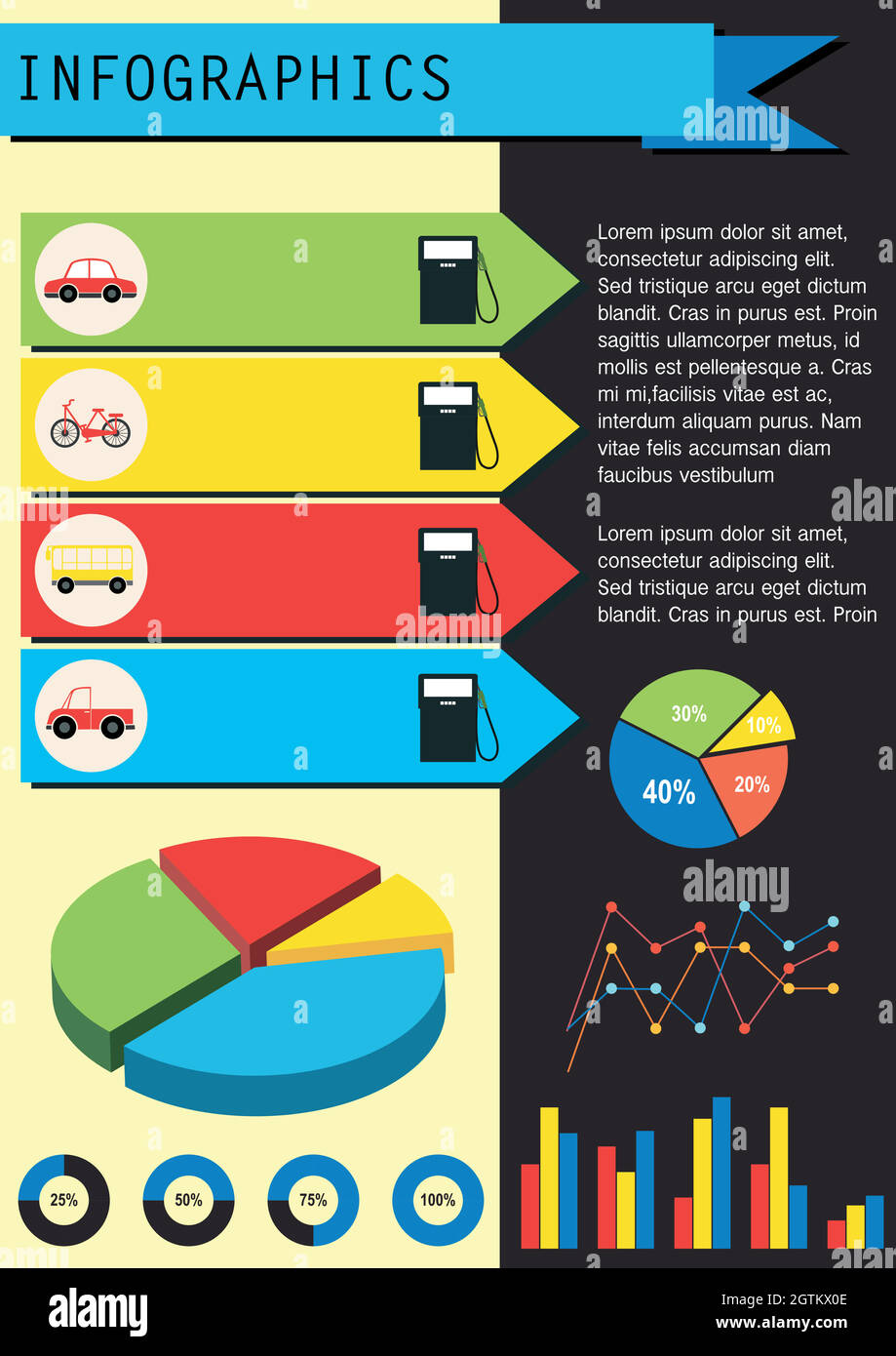 An infographics showing the vehicles Stock Vector Image & Art - Alamy