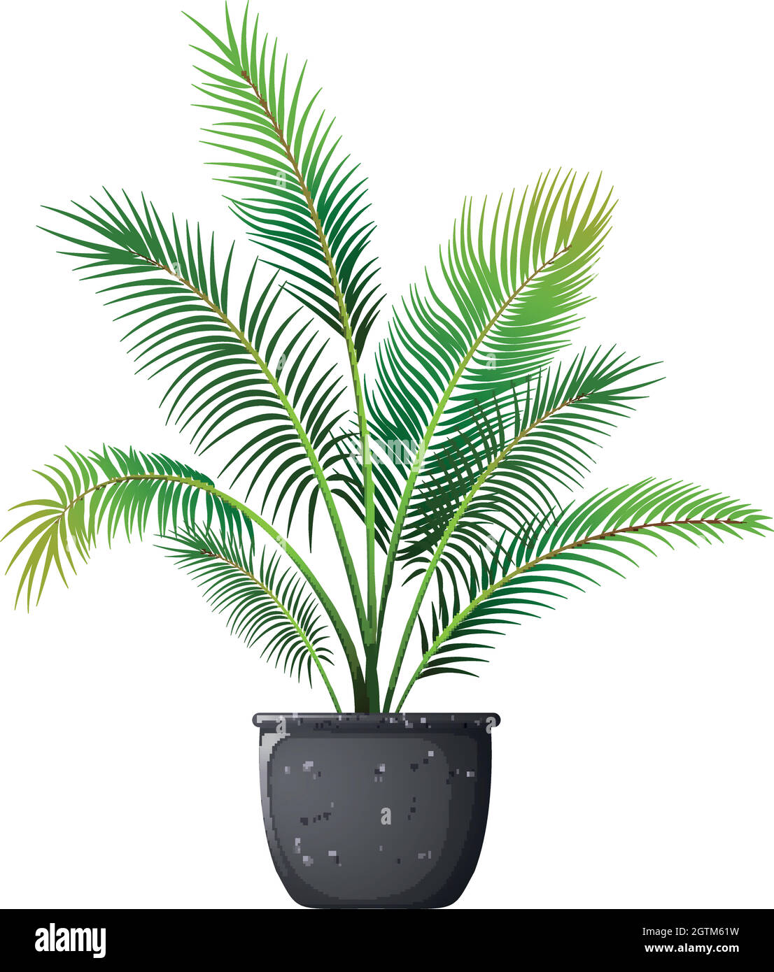 Plant in pot with soil isolated Stock Vector Image & Art - Alamy