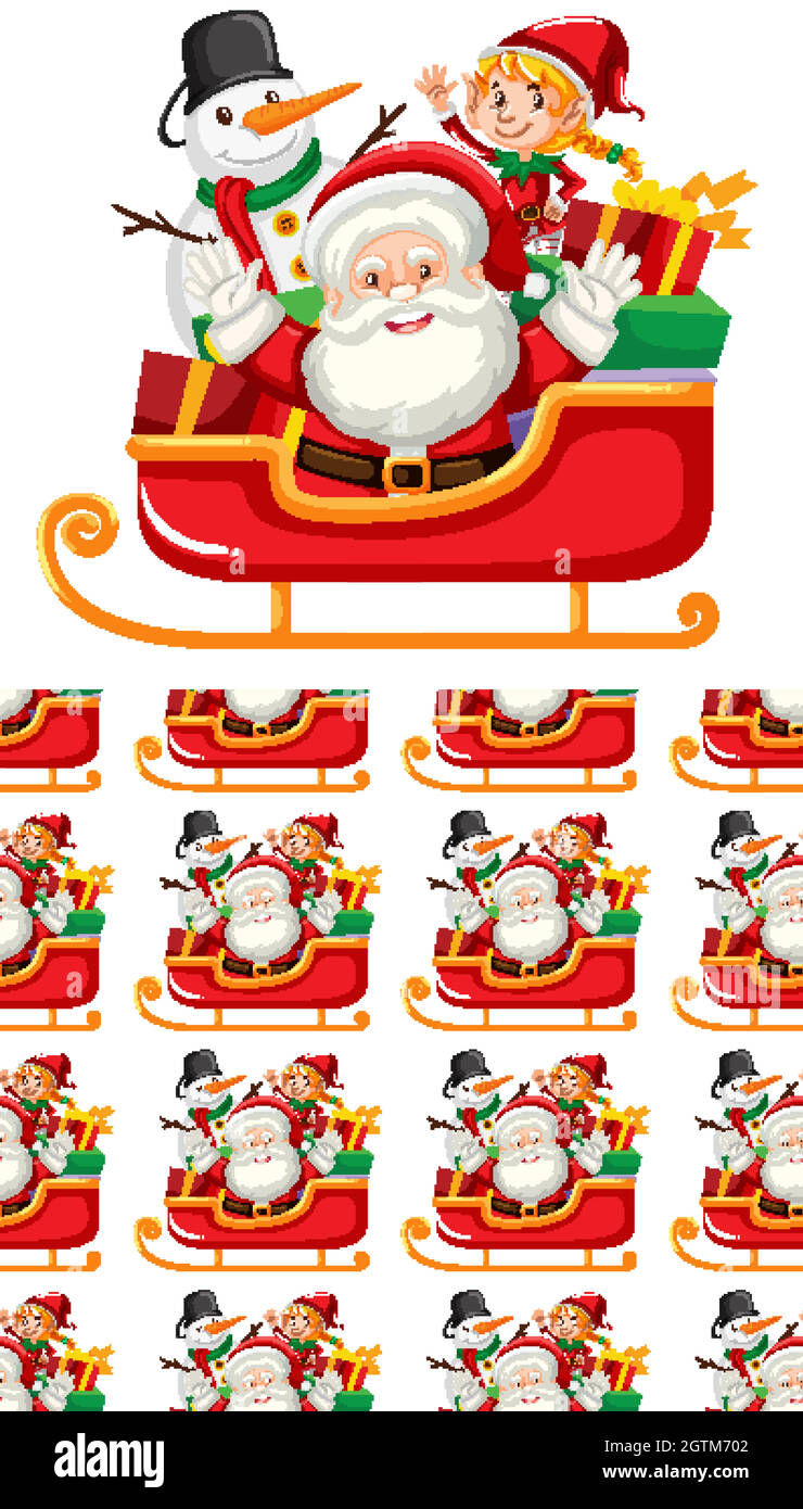 Seamless background design with christmas theme Stock Vector Image ...