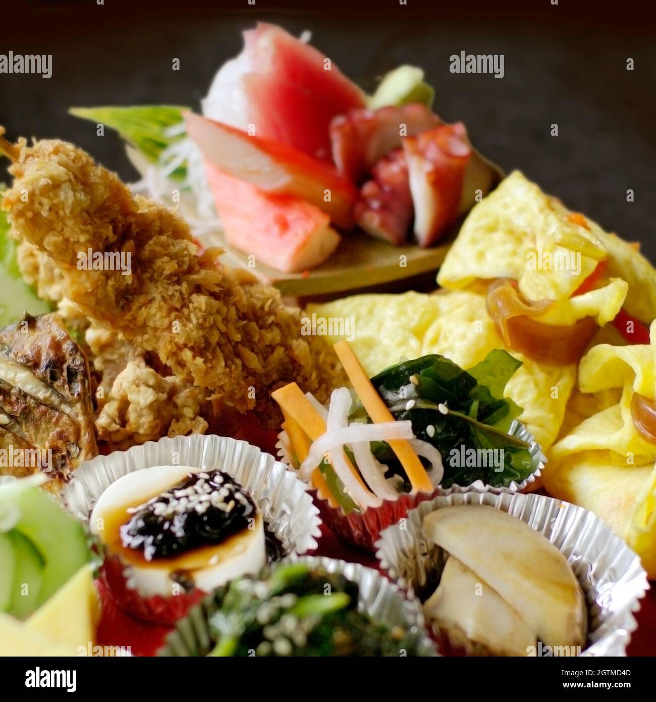 Japanese Traditional Bento Set Hot Food Small Portions Stock Photo Alamy