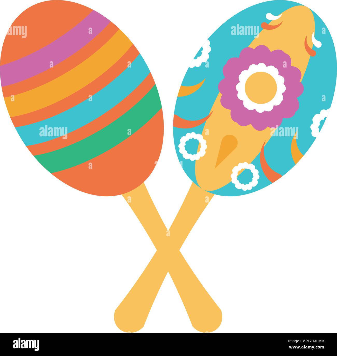 mexican maraca instrument Stock Vector Image & Art Alamy