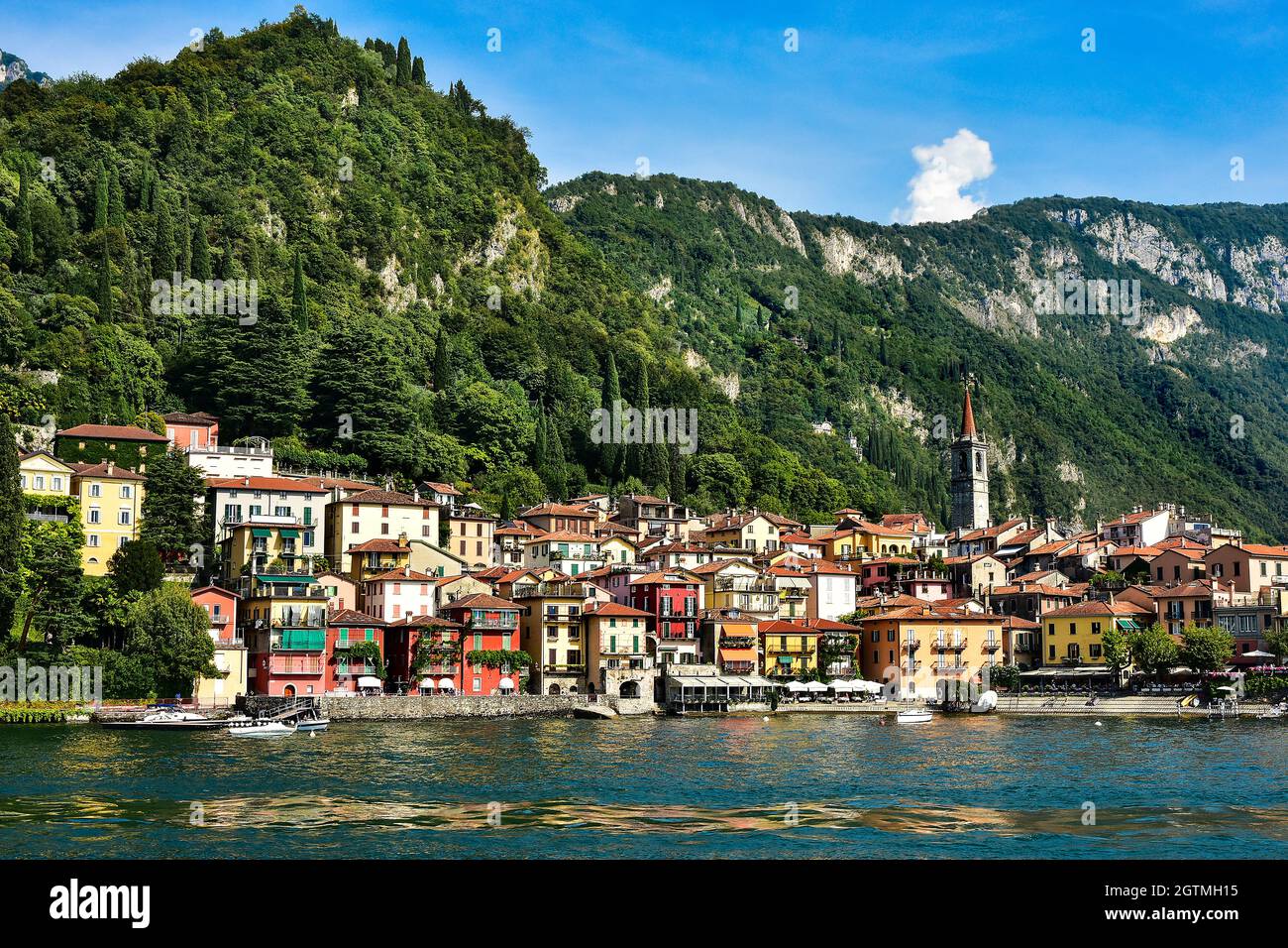 the beautiful town of Varenna on Lake Como in Italy Stock Photo Alamy