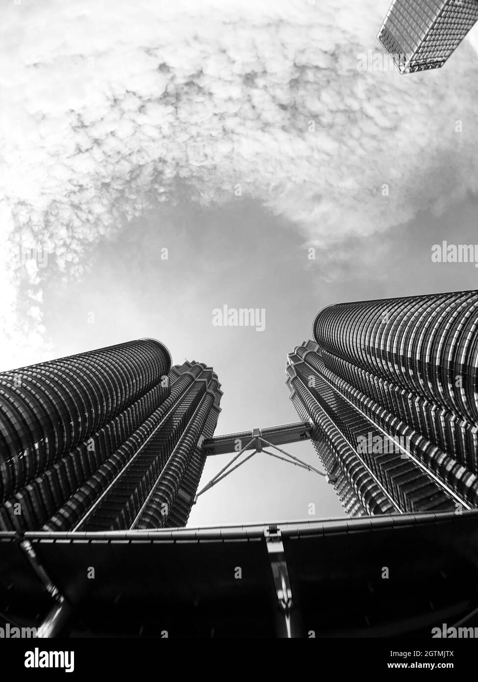 Petronas towers view Black and White Stock Photos & Images - Alamy