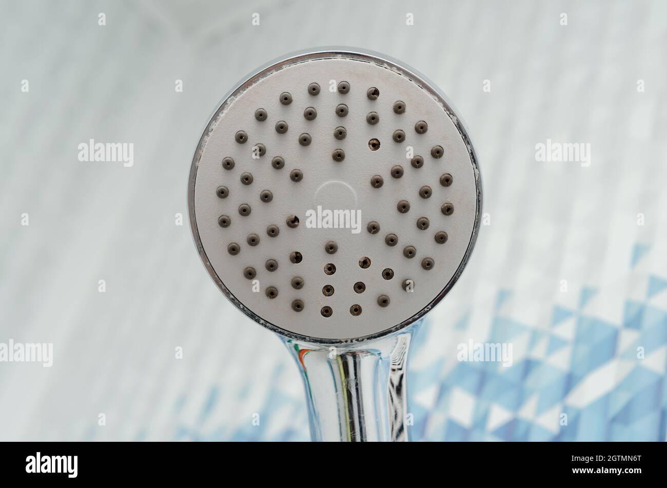 Shower Head In The Bathroom Stock Photo Alamy