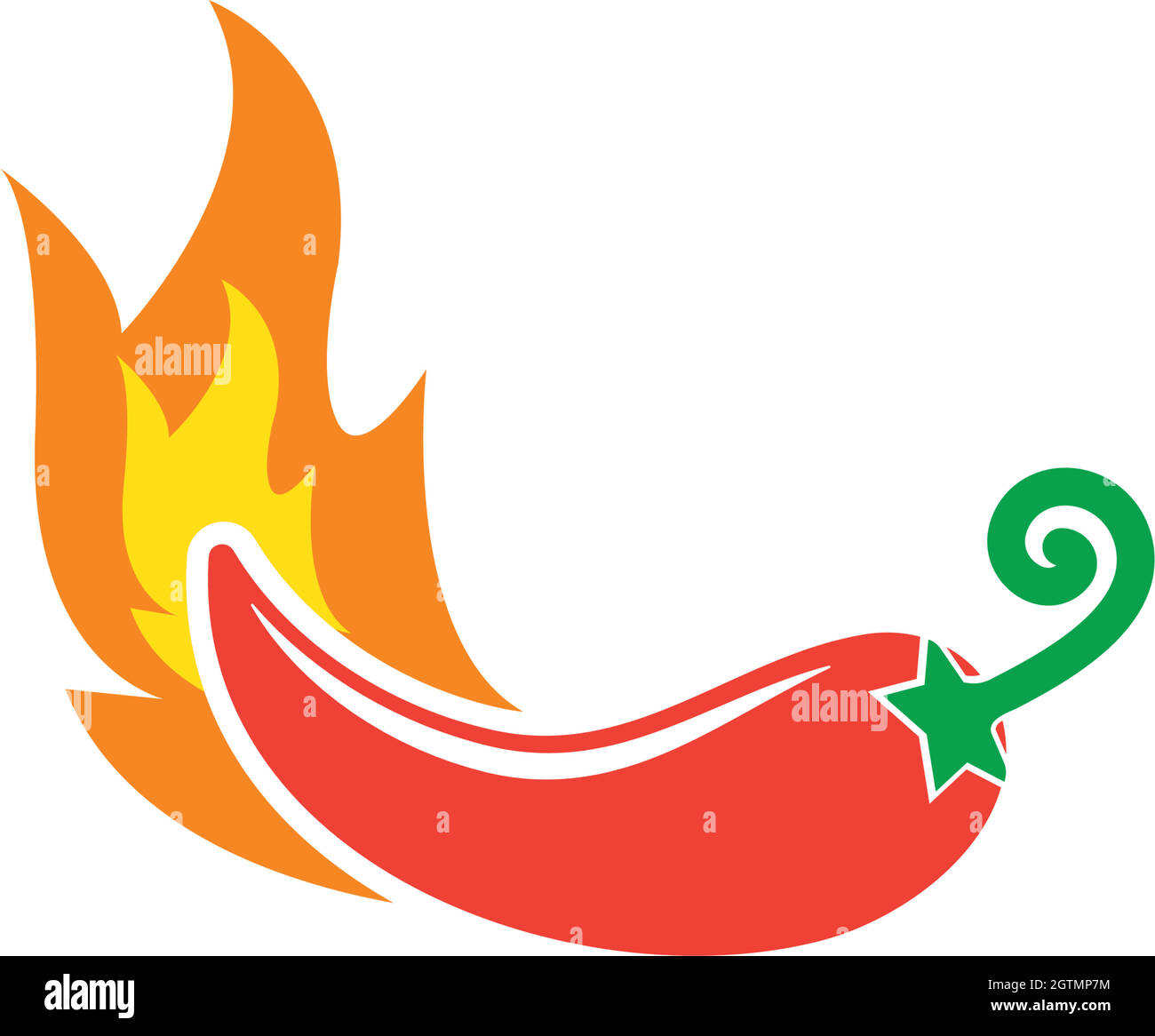 Chili logo icon vector illustration design Stock Vector Image & Art Alamy