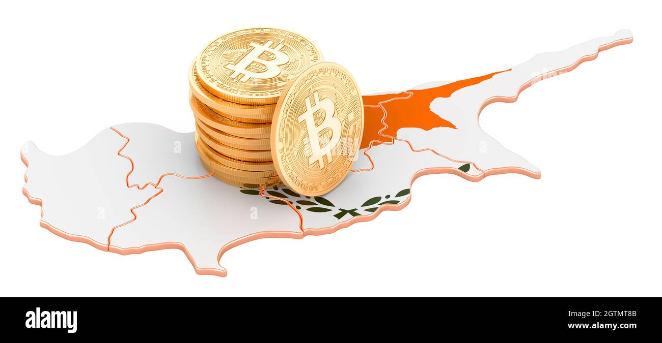 Bitcoin cryptocurrency in Cyprus, 3D rendering isolated on white background  Stock Photo - Alamy