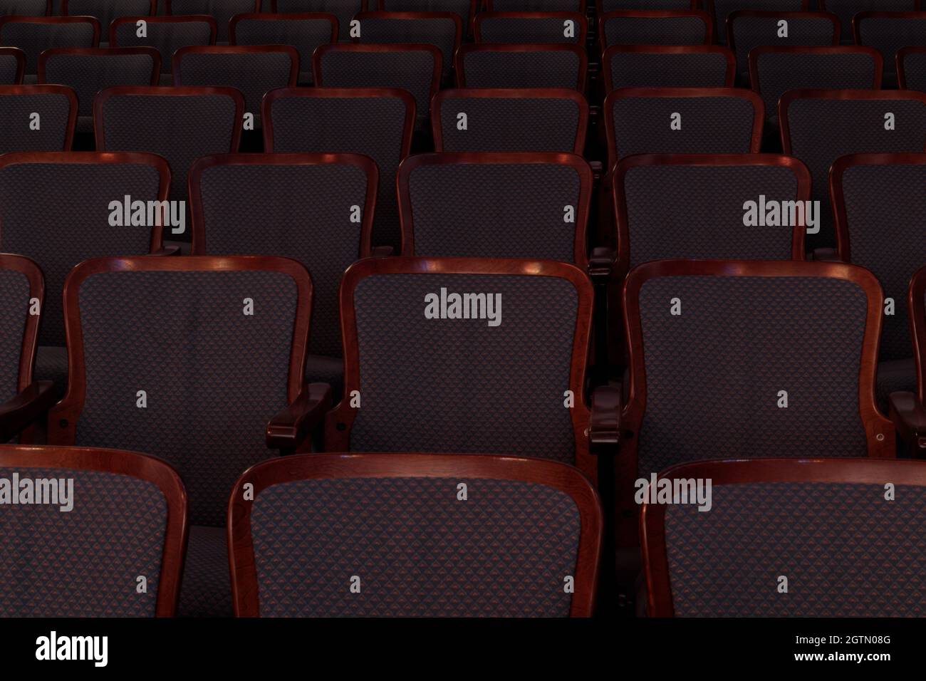 Empty seats in a theater Stock Photo